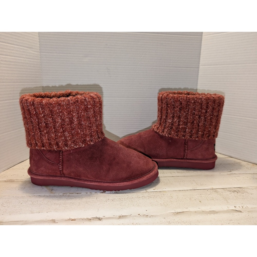 Lamo Empire Pink Suede Boots, Water Resistant, Womens Size 8, Fleece Lining